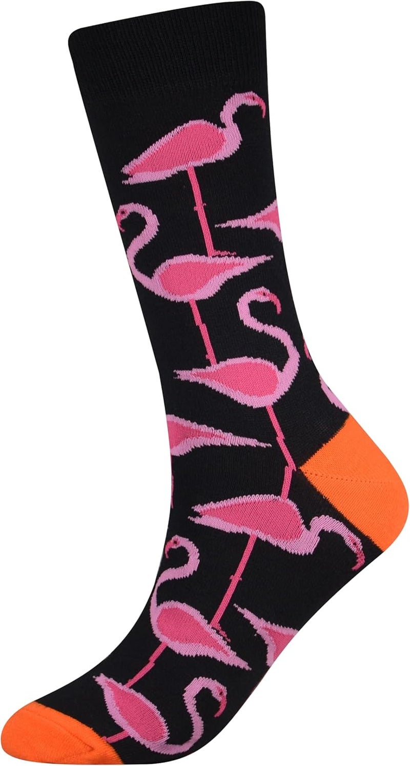 Cansok Men's 2/4 Packs Fun Crazy Novelty Dress Crew Socks - Image 5
